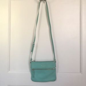 Kate Spade aqua crossbody bag